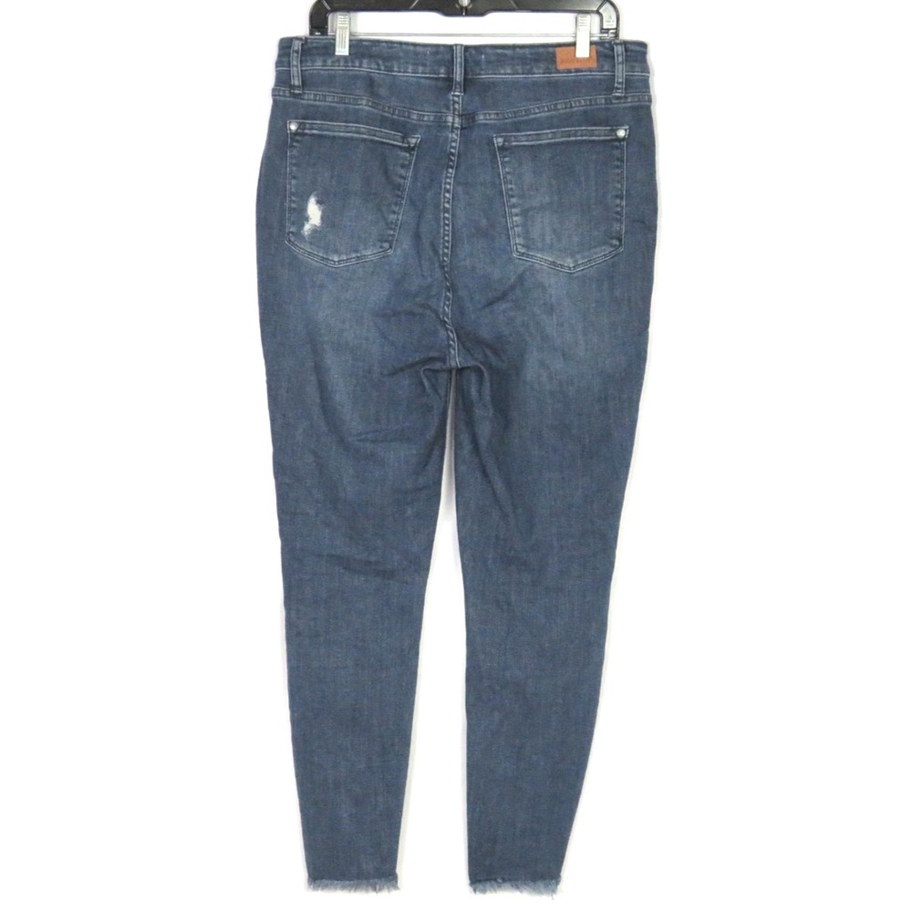 JUDY BLUE‎ Distressed Skinny Fit Stretch Ankle Fray Denim Jeans Women's 15 / 32 - Picture 5 of 10